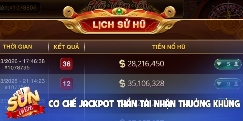 Cơ chế jackpot Thần Tài nhận thưởng khủng