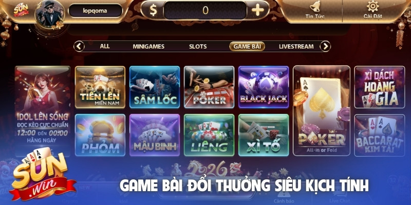 Game bài đổi thưởng siêu kịch tính