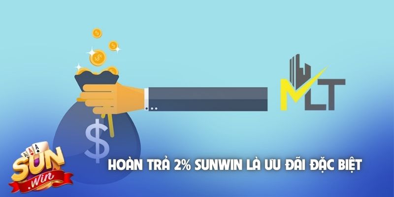 Hoàn trả 2% Sunwin là ưu đãi đặc biệt