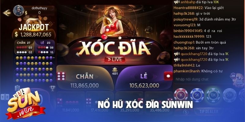Nổ hũ xóc đĩa Sunwin
