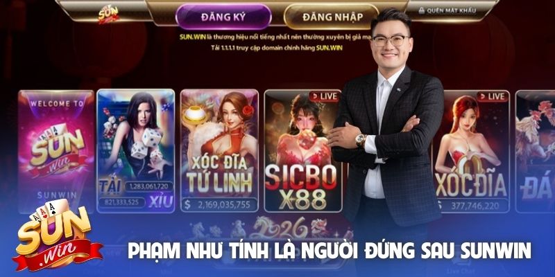 Phạm Như Tính là người đứng sau cổng game Sunwin