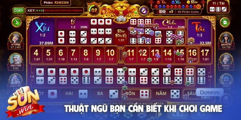 Thuật ngữ bạn cần biết khi chơi game Tài Phú MD5