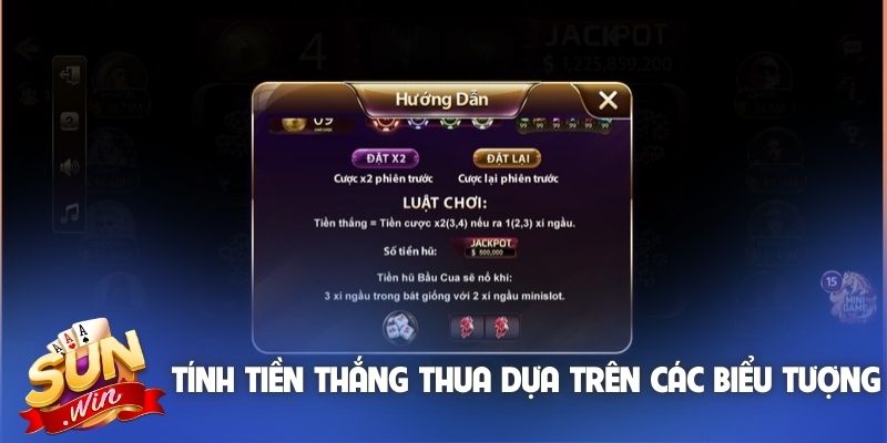 Tính tiền thắng thua dựa trên các biểu tượng xuất hiện