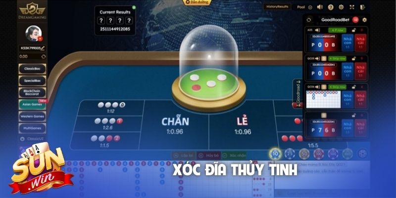 Xóc đĩa Thủy Tinh